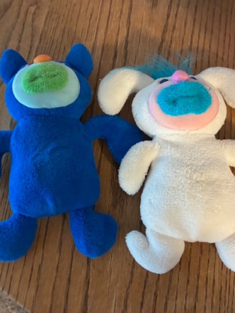 2 Fisher Price Sing A Ma Jig Plush Blue & Whit Singing Stuffed Animal Mattel